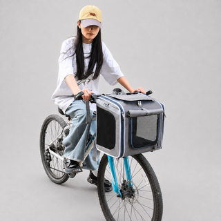 L'Échappée · Sac de transport vélo pour chien