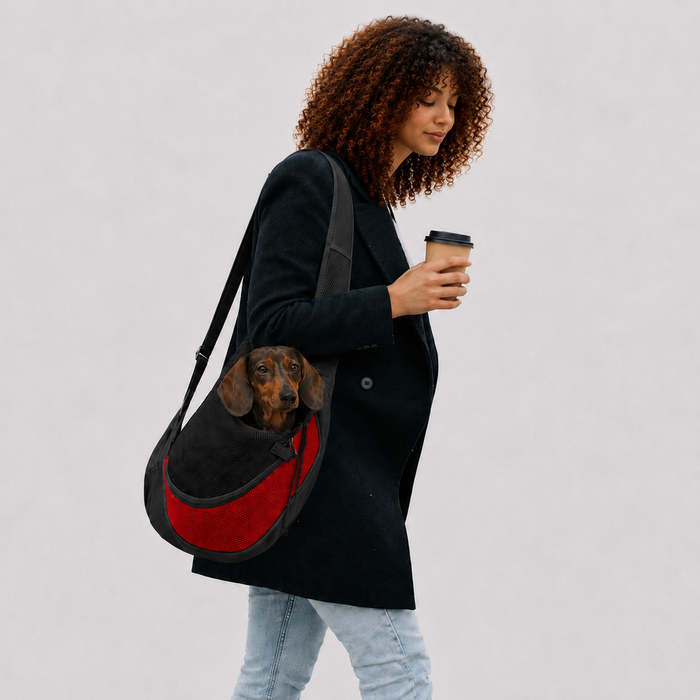 Le Baladin · Sac de transport bandoulière pour chien