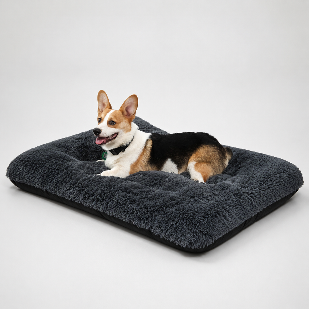 Lit moelleux Le Nuage pour chien, coloris Gris anthracite, Maison Pattounes, vue 3