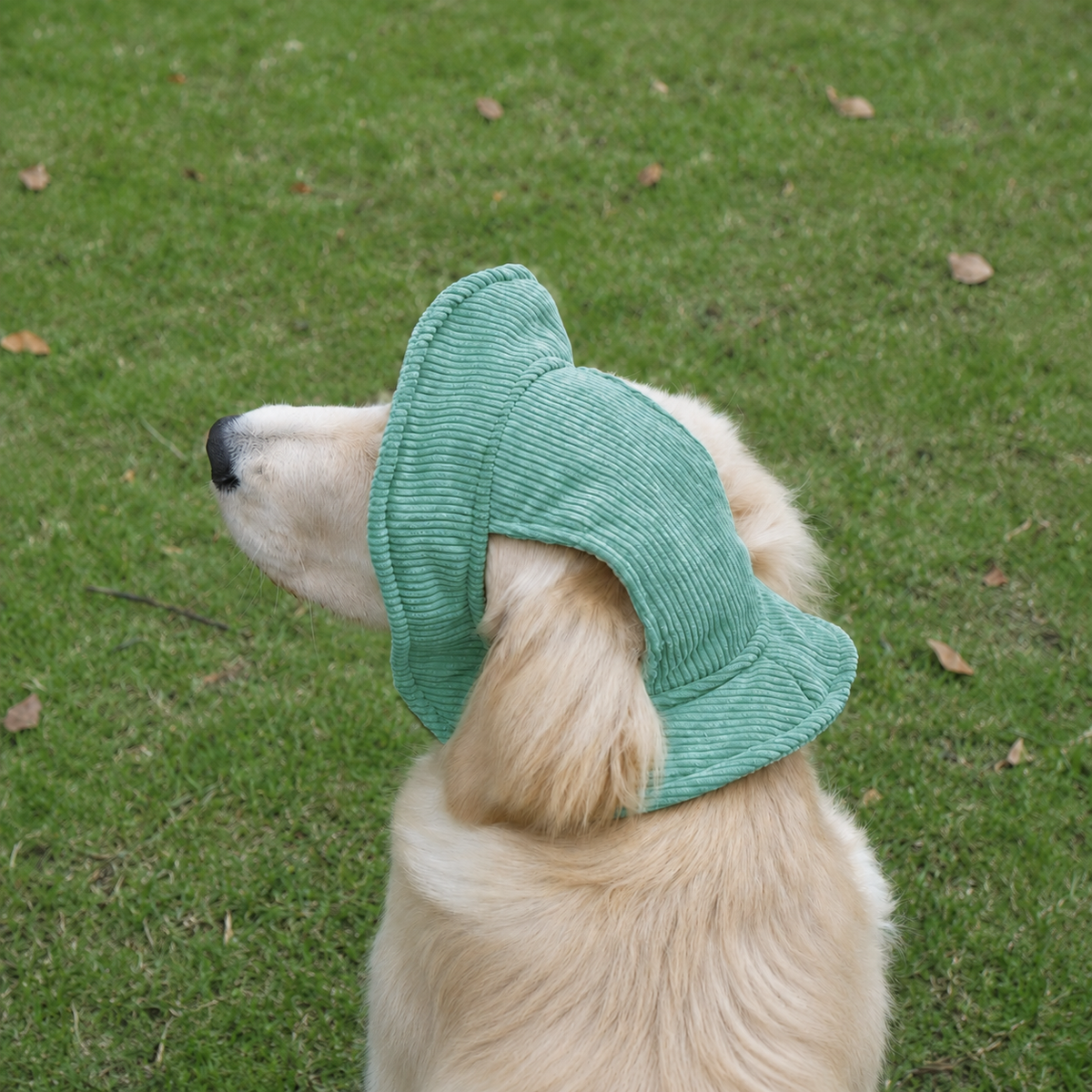 Chapeau de soleil La Guinguette pour chien, coloris Vert, Maison Pattounes, vue 1