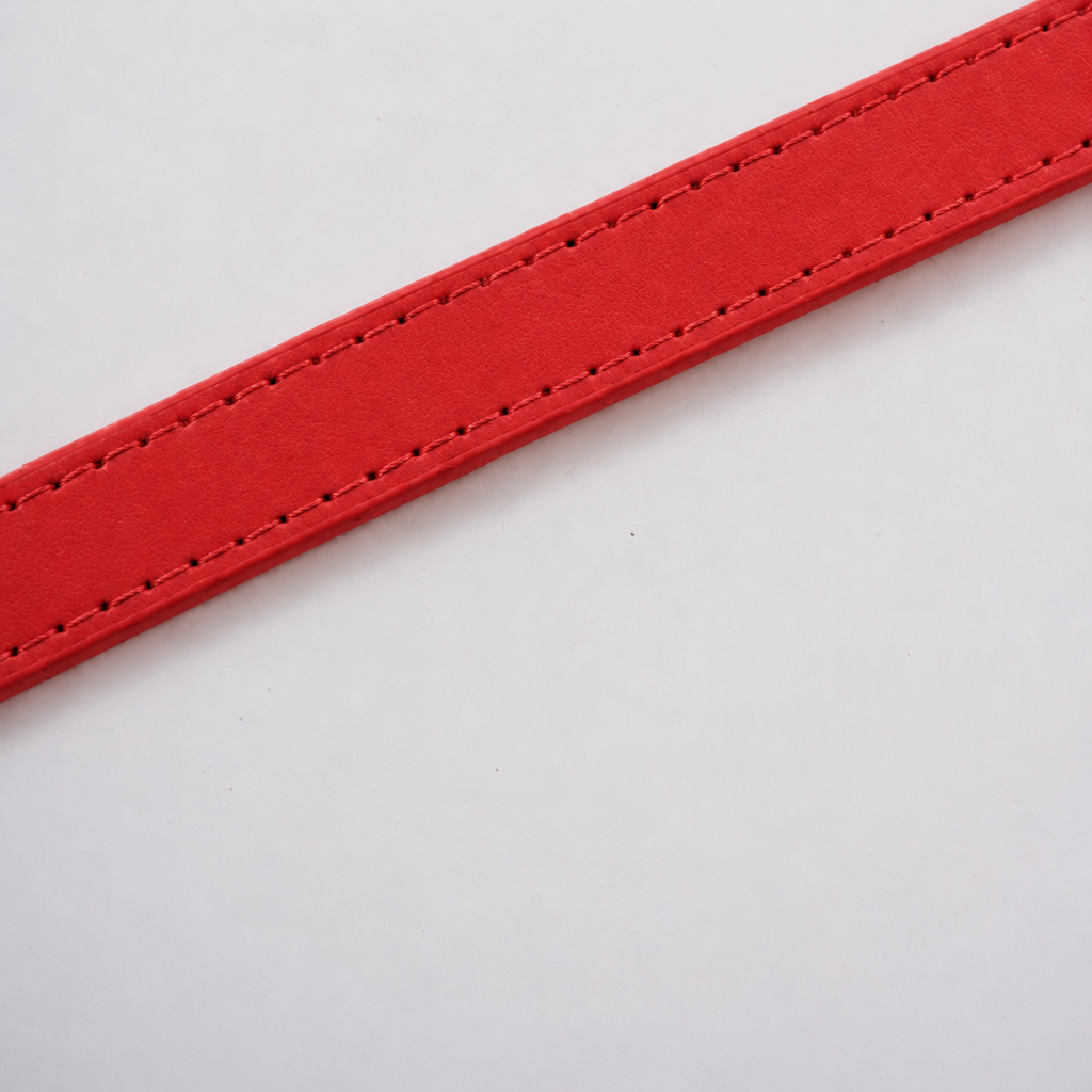 L'Attache — Laisse en cuir Rouge