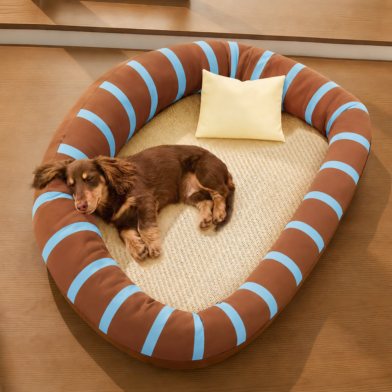 Lit rafraîchissant Le Zéphyr pour chien, coloris Café glacé, Maison Pattounes, vue 4