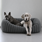 Panier moelleux Le Cocon pour chien, coloris Gris perle, Maison Pattounes, vue 2