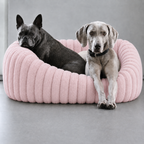 Panier moelleux Le Cocon pour chien, coloris Rose poudré, Maison Pattounes, vue 2