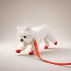 Bottes de pluie L'Ondée pour chien, coloris Rouge, Maison Pattounes, vue 2