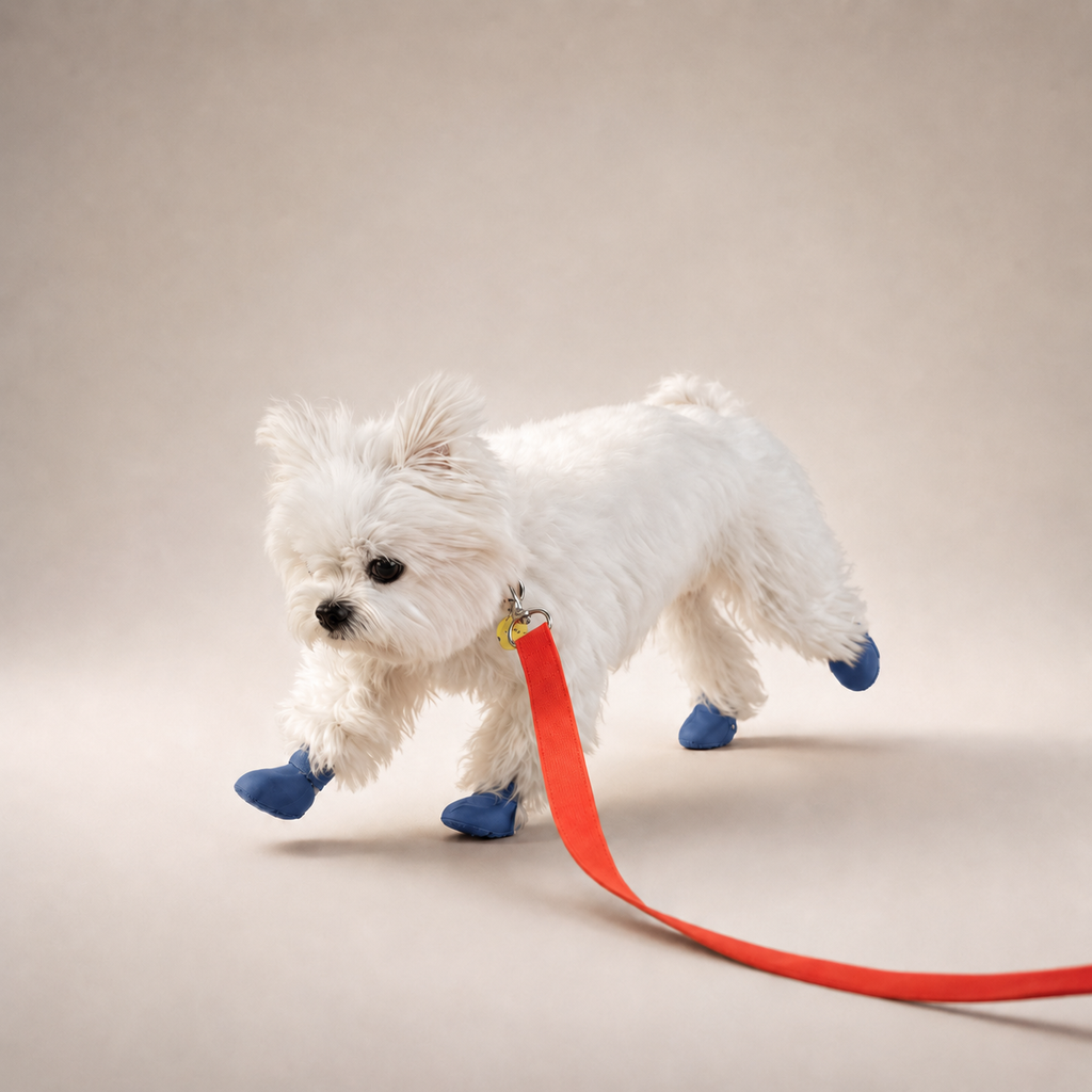 Bottes de pluie L'Ondée pour chien, coloris Bleu marine, Maison Pattounes, vue 2