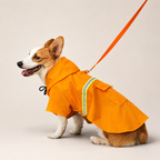 Imperméable à capuche Le Suroît pour chien, coloris Orange, Maison Pattounes, vue 1