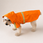 Imperméable à capuche Le Suroît pour chien, coloris Orange, Maison Pattounes, vue 4