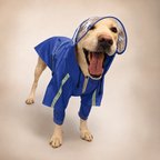 Imperméable à capuche Le Suroît pour chien, coloris Bleu nuit, Maison Pattounes, vue 3