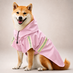 Imperméable à capuche Le Suroît pour chien, coloris Rose, Maison Pattounes, vue 2