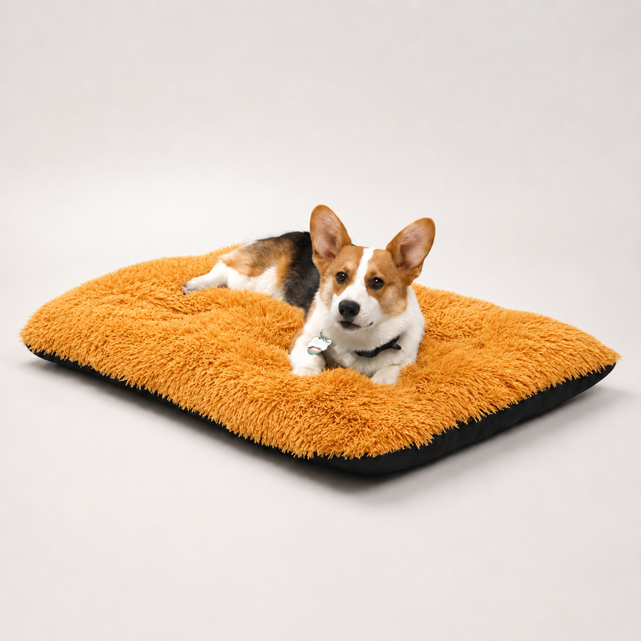 Lit moelleux Le Nuage pour chien, coloris Doré, Maison Pattounes, vue 1