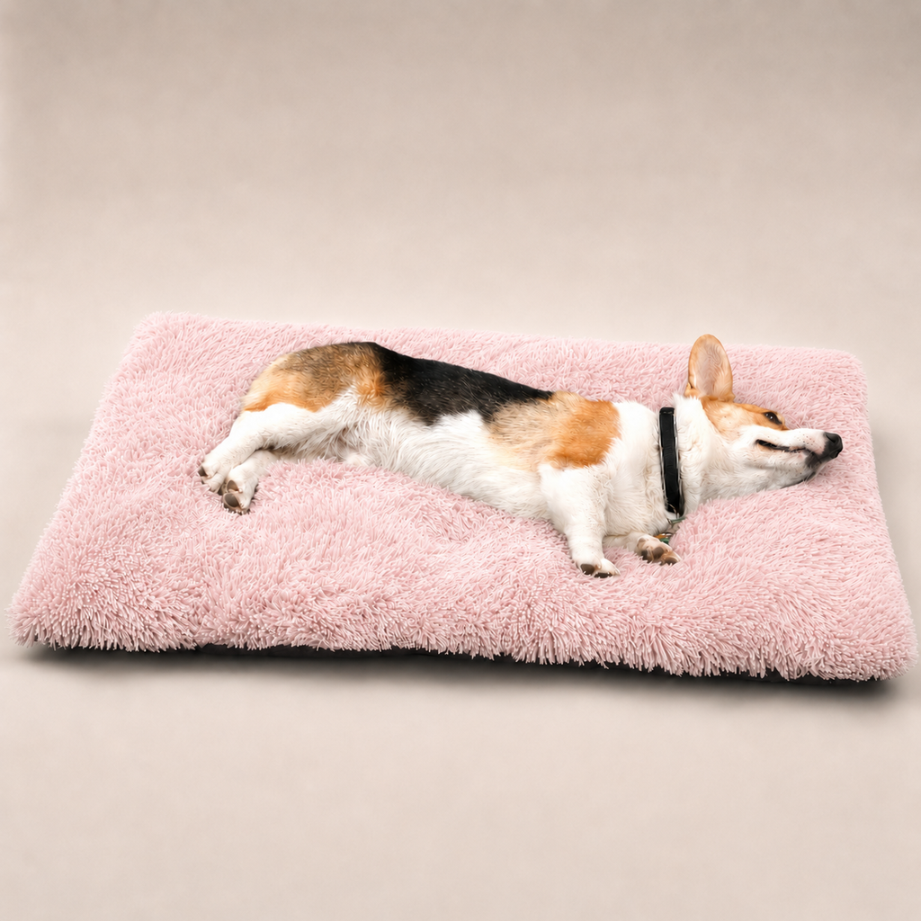 Lit moelleux Le Nuage pour chien, coloris Rose poudré, Maison Pattounes, vue 2