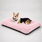 Lit moelleux Le Nuage pour chien, coloris Rose poudré, Maison Pattounes, vue 3