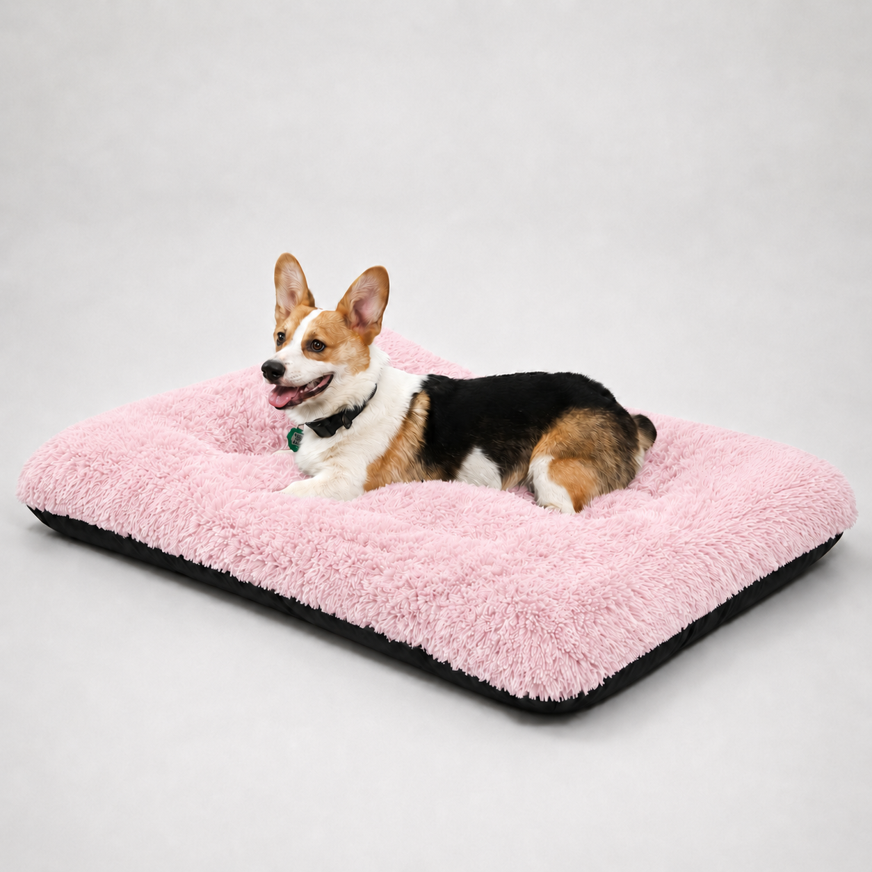 Lit moelleux Le Nuage pour chien, coloris Rose poudré, Maison Pattounes, vue 3