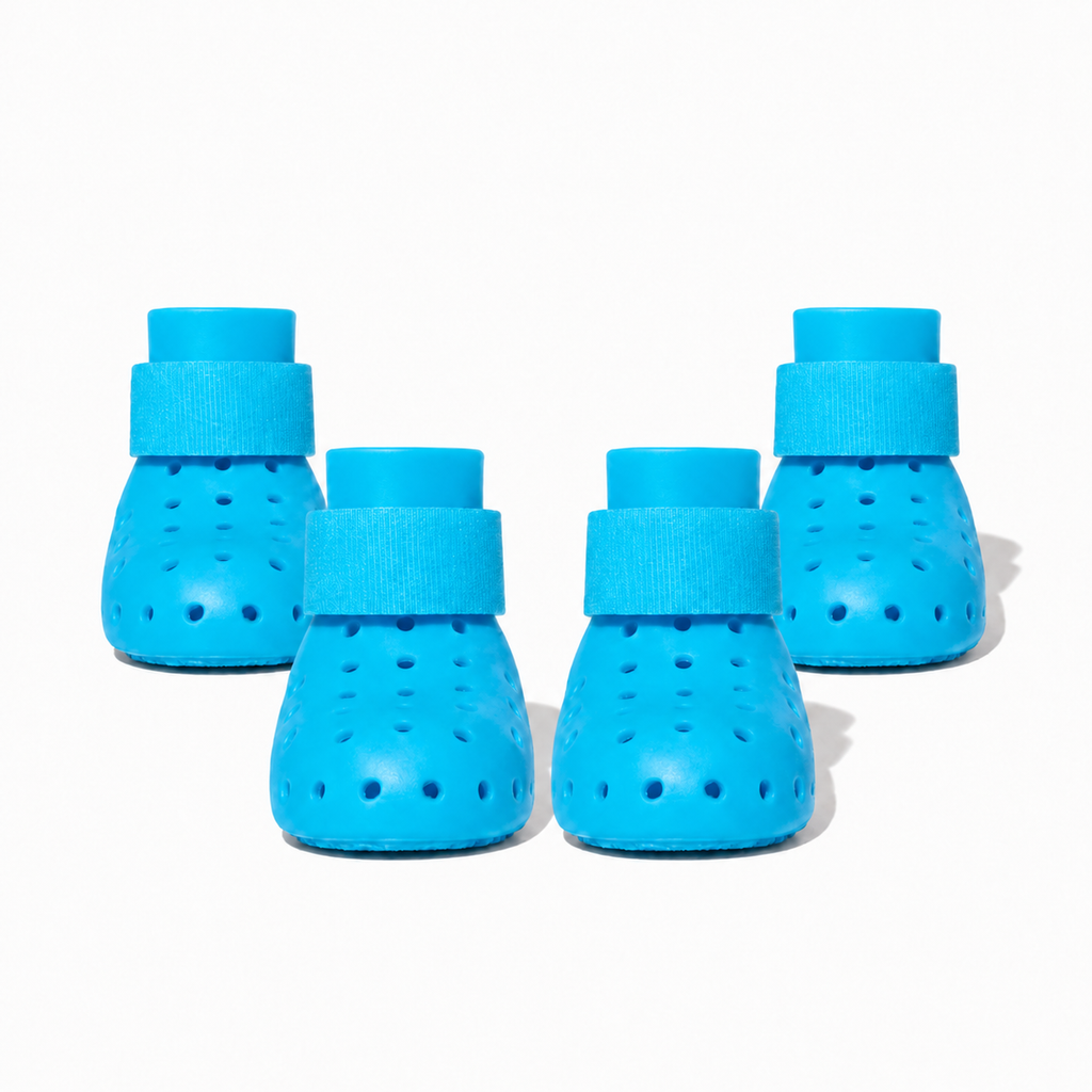 Bottes silicone imperméables pour chien Maison Pattounes — coloris orange
