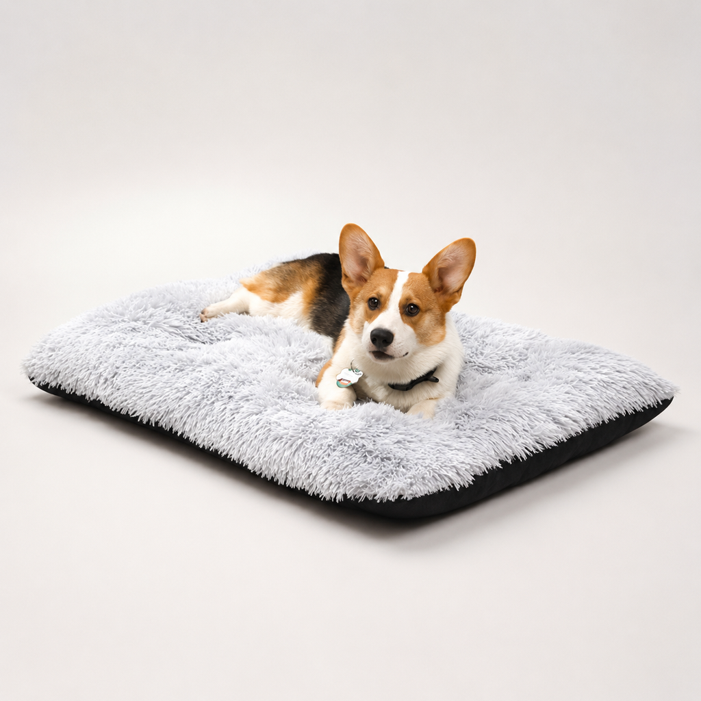 Lit moelleux Le Nuage pour chien, coloris Blanc crème, Maison Pattounes, vue 1