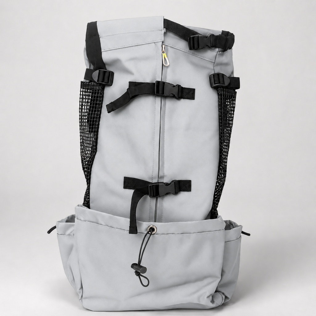 Sac à dos de portage Le Grimpeur pour chien, coloris Gris clair, Maison Pattounes, vue 6