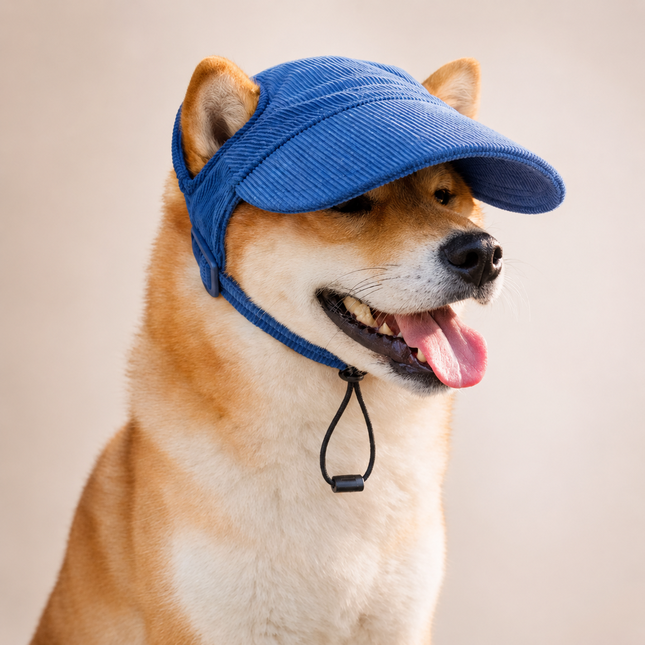 Casquette de soleil La Capeline pour chien, coloris Bleu sauge, Maison Pattounes, vue 3