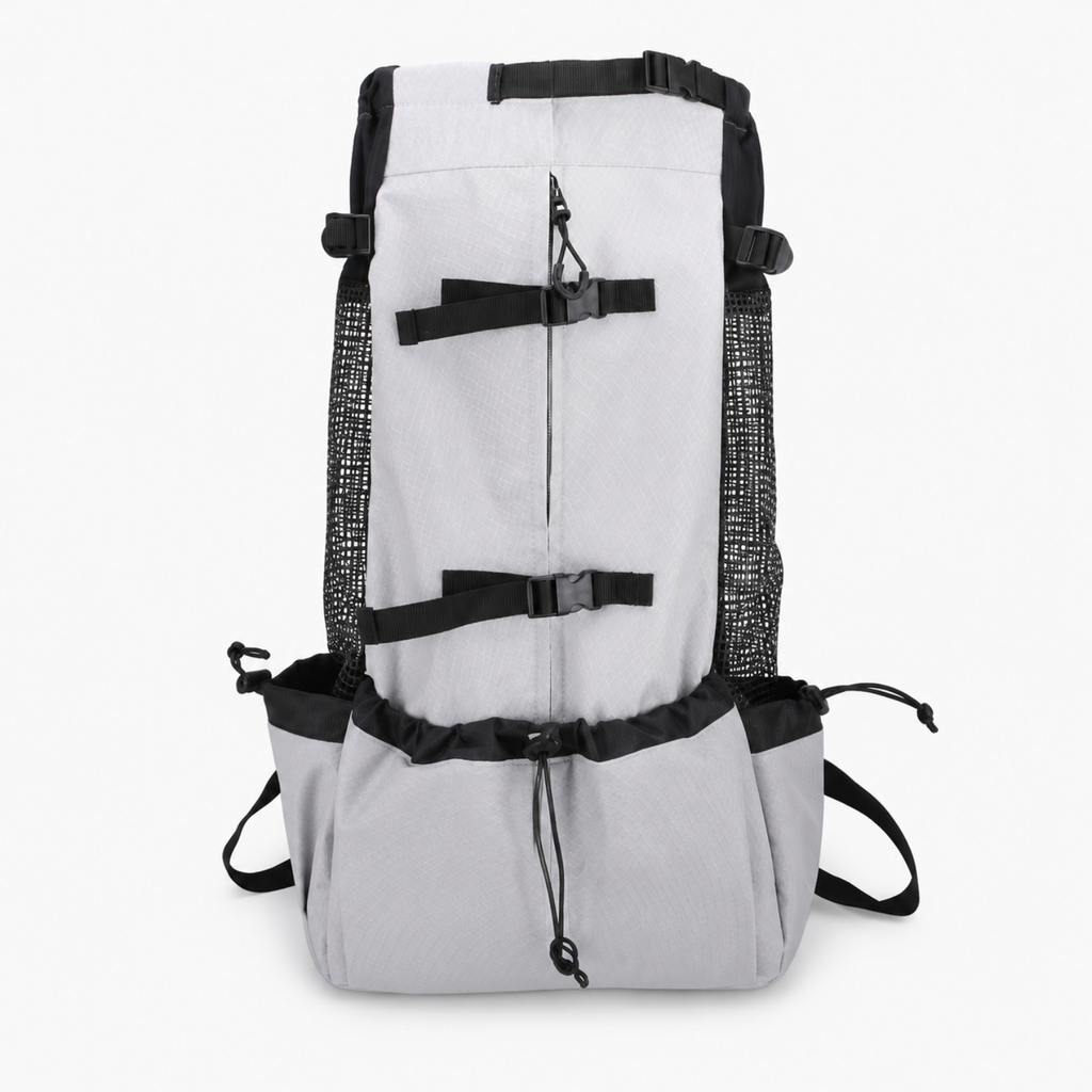Sac à dos de portage Le Grimpeur pour chien, coloris Gris clair, Maison Pattounes, vue 4