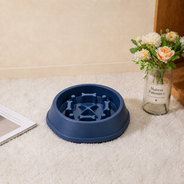 Gamelle anti-glouton Le Festin pour chien, reliefs en labyrinthe
