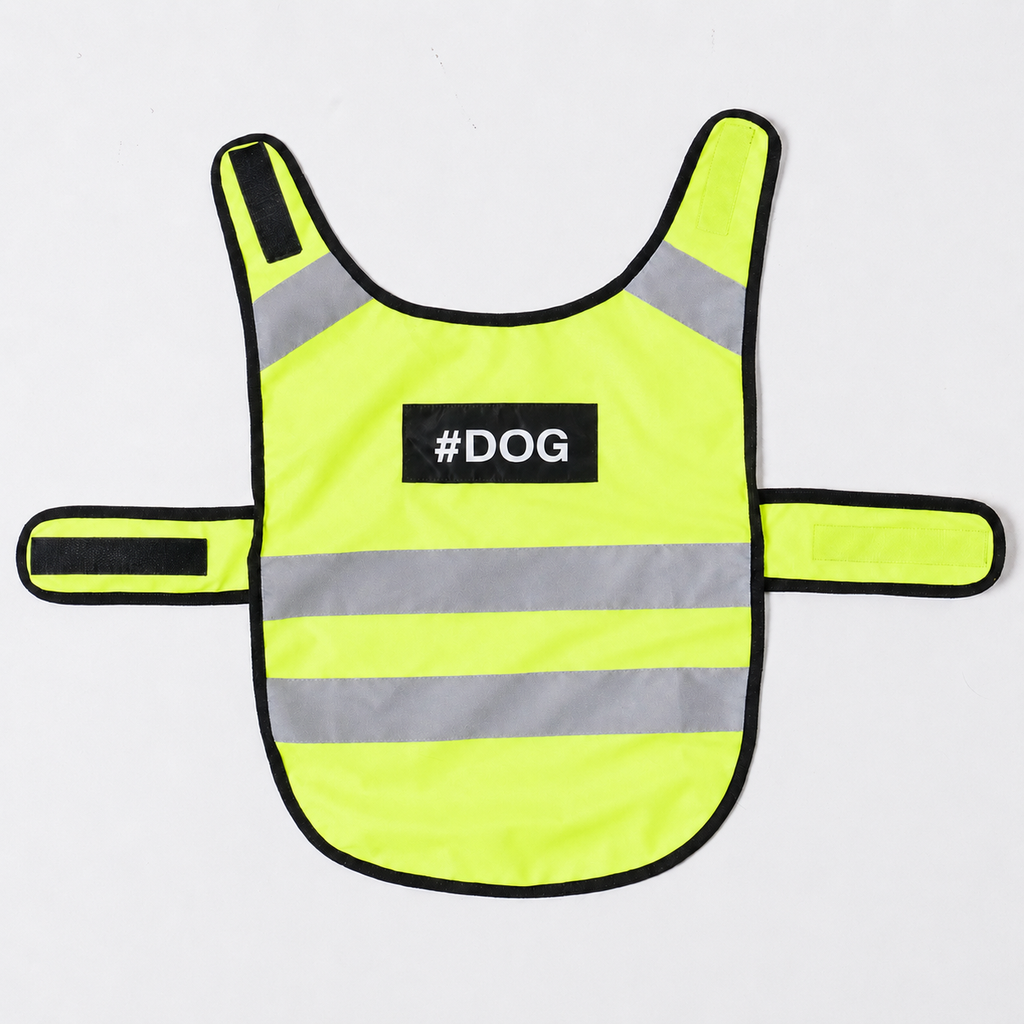 Gilet de sécurité réfléchissant Le Phare pour chien, coloris Jaune fluo, Maison Pattounes, vue 5