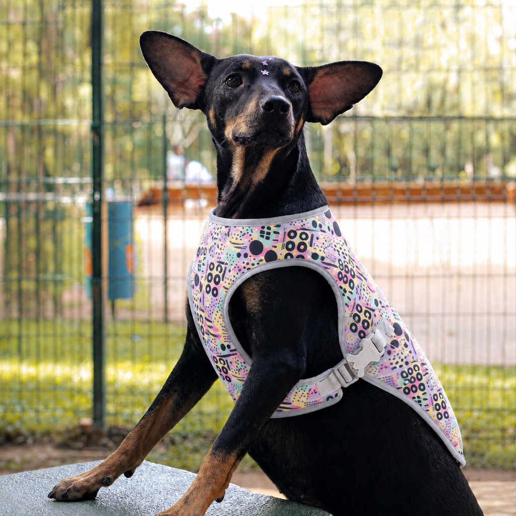 Gilet rafraîchissant La Fraîchette pour chien, coloris Rose, Maison Pattounes, vue 1