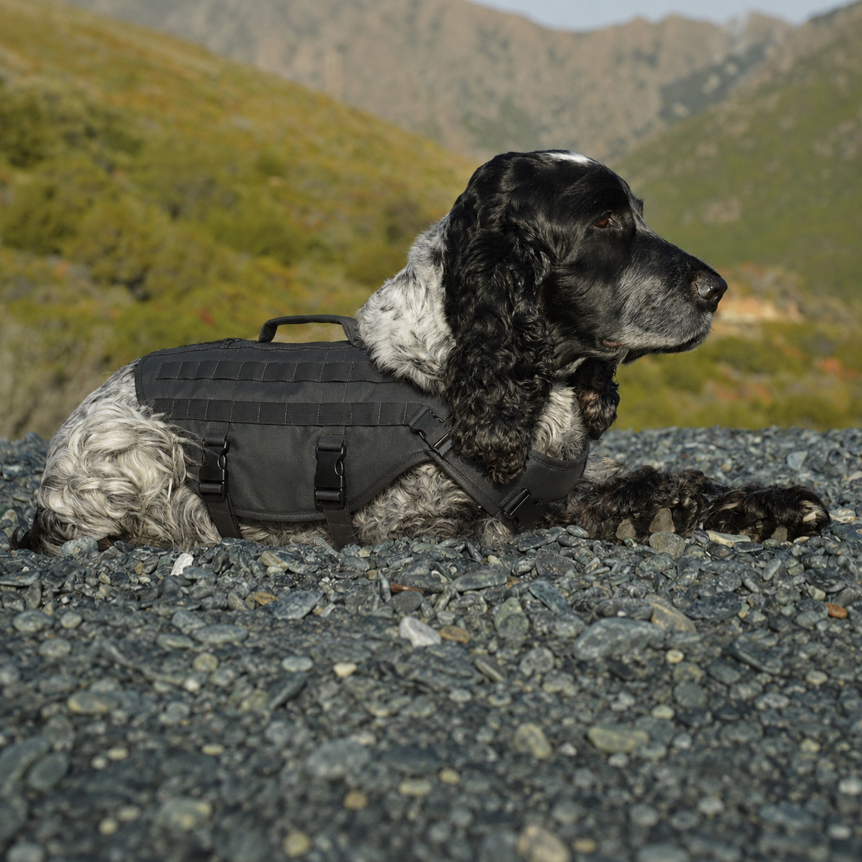 Harnais de randonnée Le Bât pour chien, coloris Gris, Maison Pattounes, vue 3