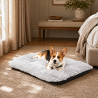 Lit moelleux chaud Le Nuage pour chien, coloris Blanc Crème, Maison Pattounes