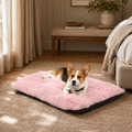 Lit moelleux chaud Le Nuage pour chien, coloris Rose Poudré, Maison Pattounes