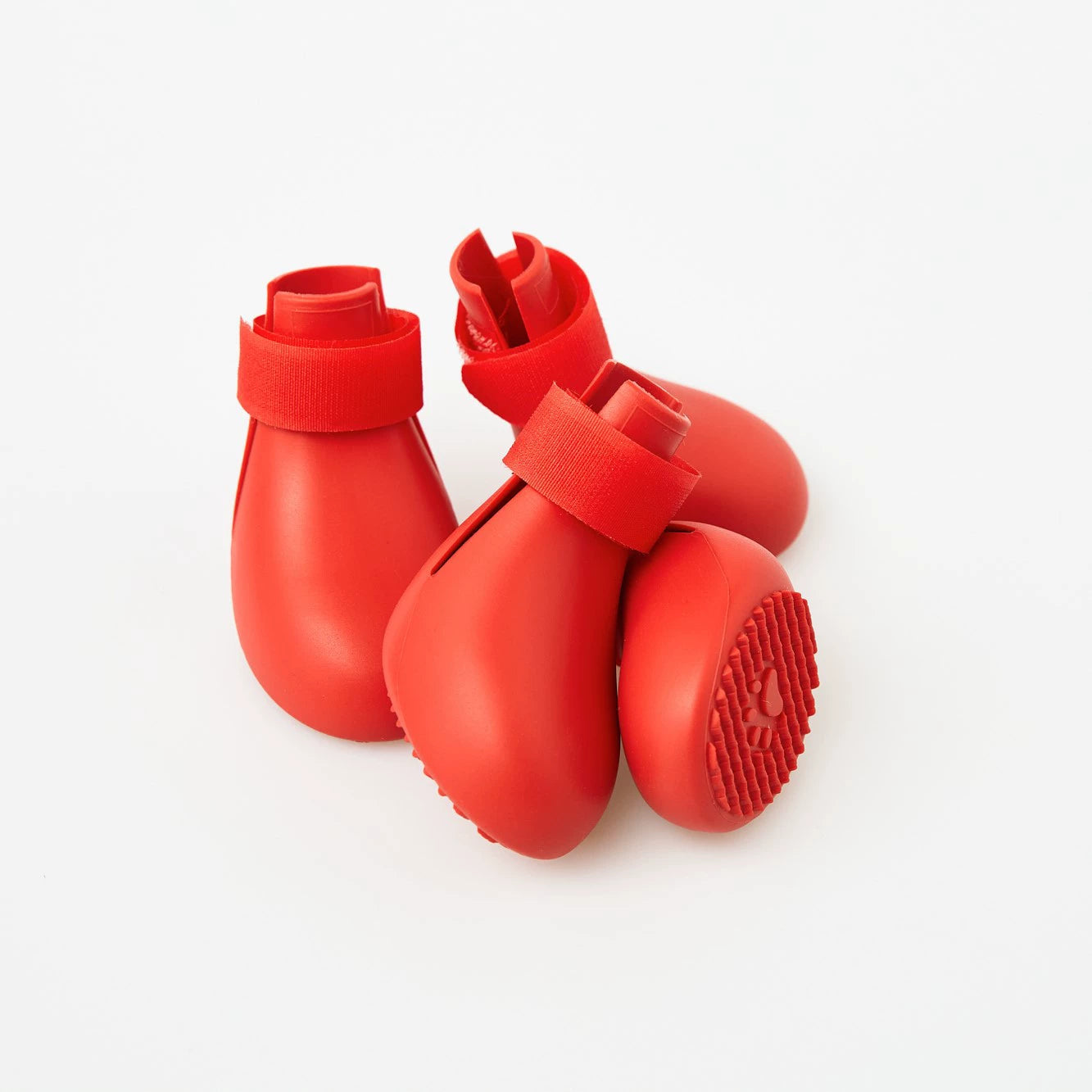 Bottes de pluie L'Ondée pour chien, coloris Rouge, Maison Pattounes, vue 3