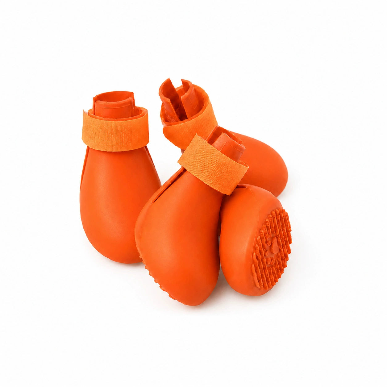Bottes de pluie L'Ondée pour chien, coloris Orange, Maison Pattounes, vue 3
