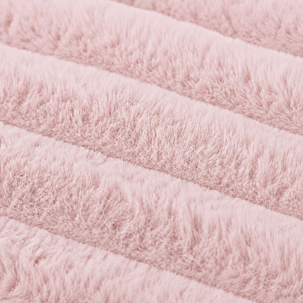 Panier moelleux Le Cocon pour chien, coloris Rose poudré, Maison Pattounes, vue 4