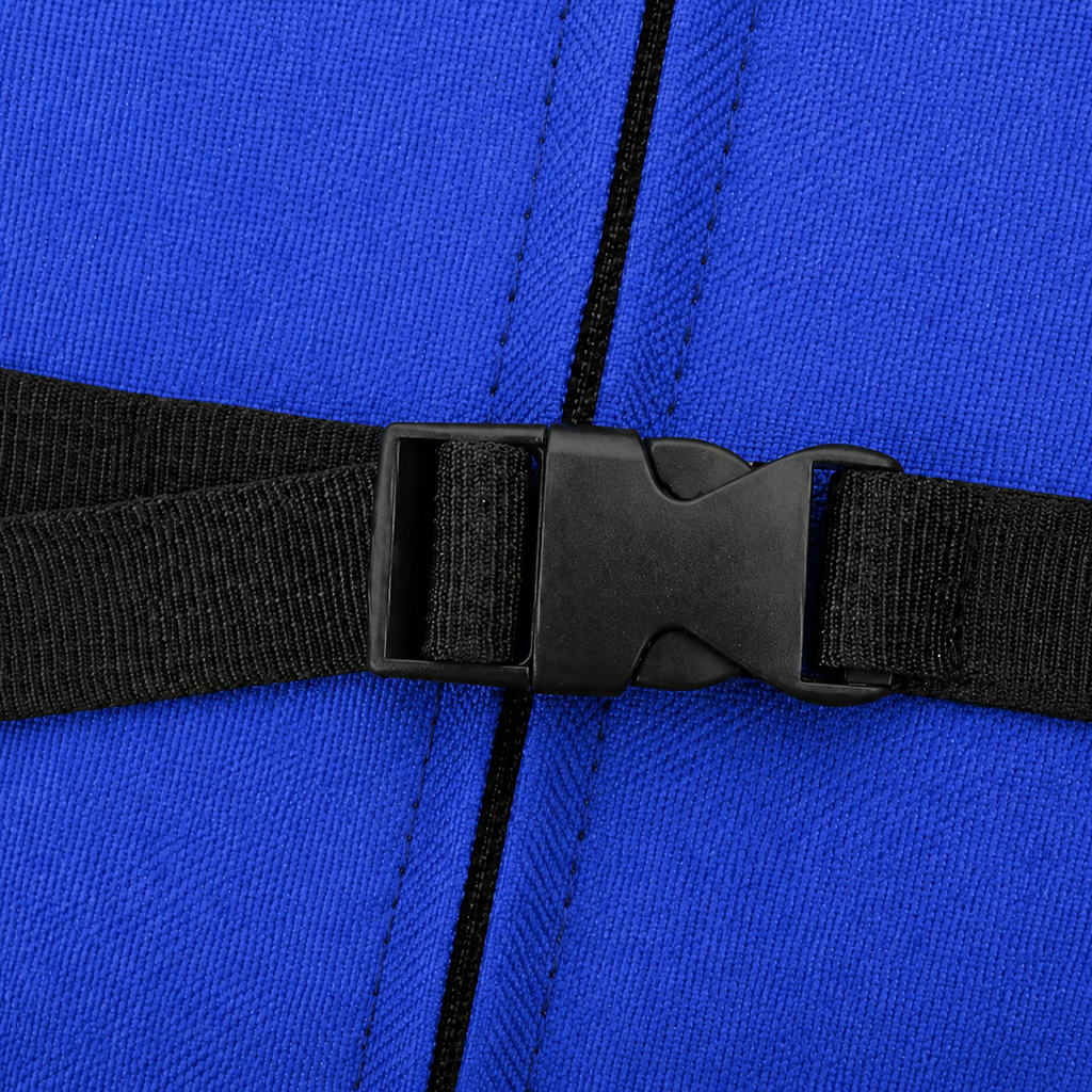 Sac à dos de portage Le Grimpeur pour chien, coloris Bleu, Maison Pattounes, vue 5 : détail de la boucle de sangle