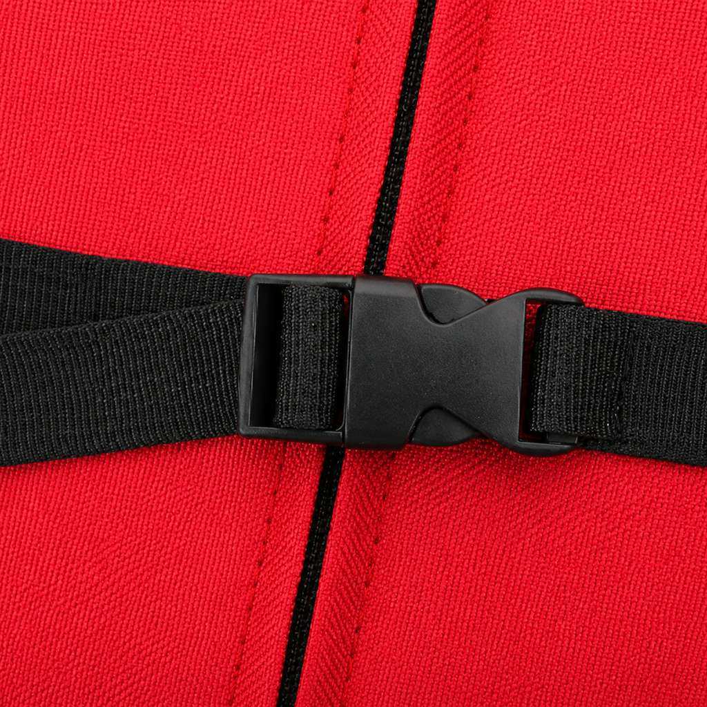 Sac à dos de portage Le Grimpeur pour chien, coloris Rouge, Maison Pattounes, vue 5 : détail de la boucle de sangle