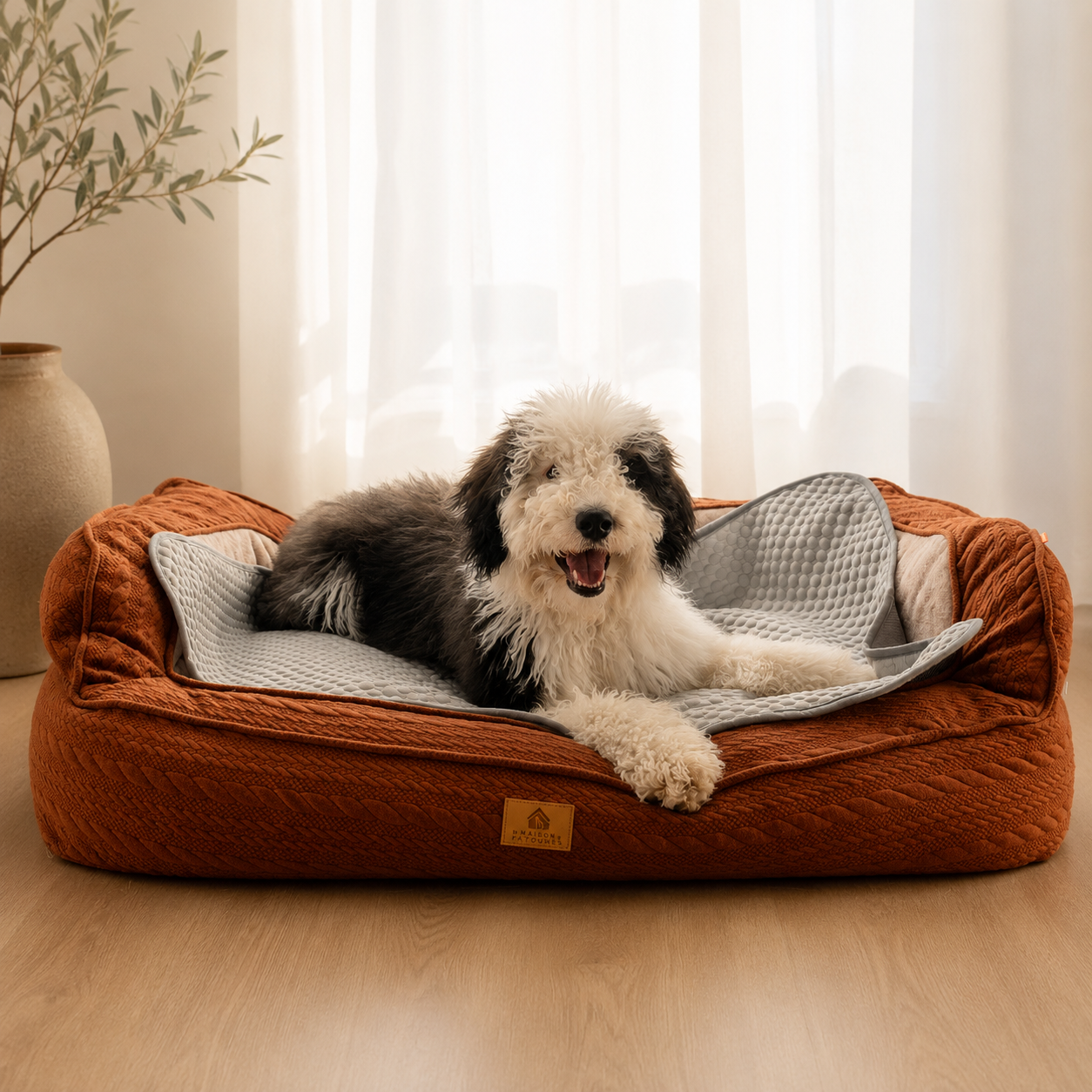 Tapis rafraîchissant La Banquise pour chien, coloris Gris, Maison Pattounes, vue 5