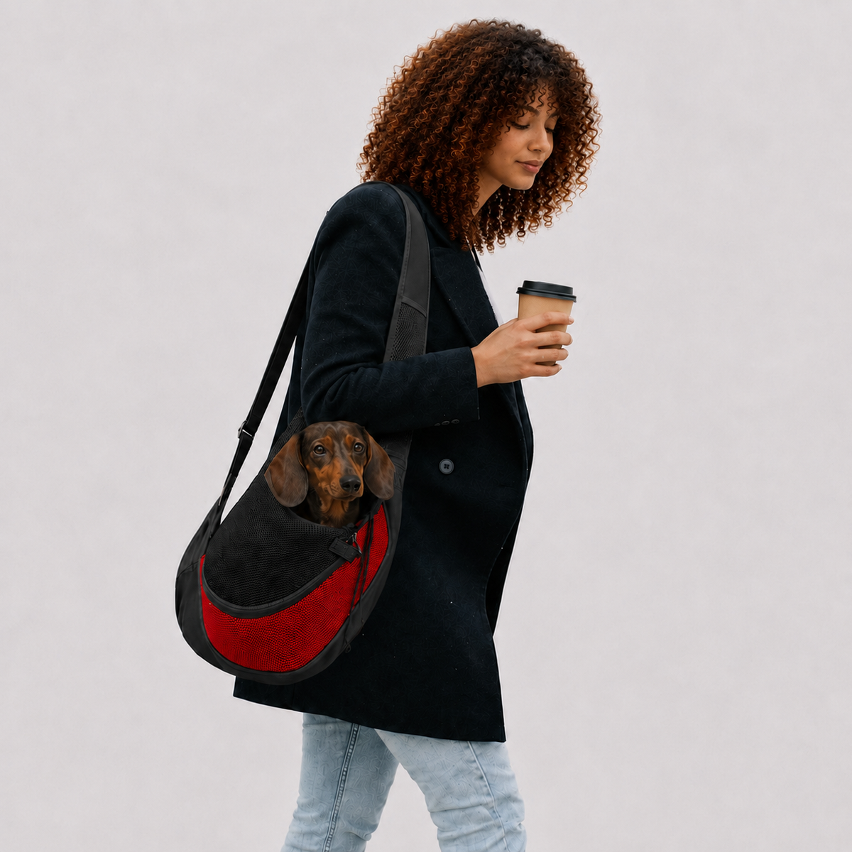 Le Baladin · Sac de transport bandoulière pour chien